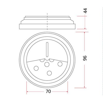 Oprawa elewacyjna LED-13 1,5W lampa fasadowa natynkowa