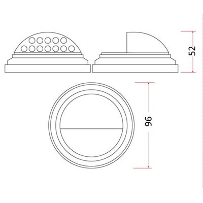 Oprawa elewacyjna LED-14 1,5W lampa fasadowa natynkowa LED-14