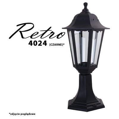Lampa ogrodowa stojąca RETRO-4024 zewnętrzna latarnia