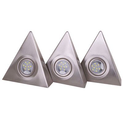 Oprawa kuchenna trójkątna zestaw 3 szt. meblowa podszafkowa LED OKT-3 LED 9 x 3