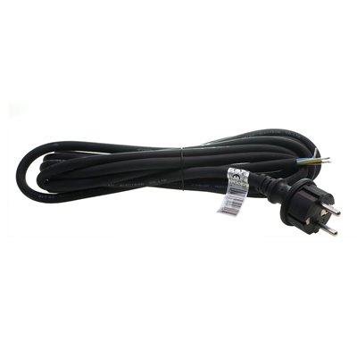 (J) Przewód przyłączeniowy kabel z wtyczką GUMA PPG/3-5m 3x1,5 czarny przyłącze