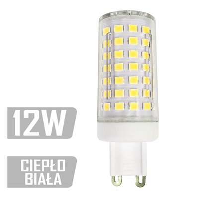 Żarówka LED-G9TC-88xLED-12W CB G9 230V