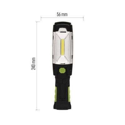 Lampa warsztatowa LED COB 3W+6 LED 380 lm, 2500mAh ładowalna