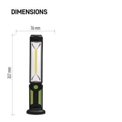 Lampa warsztatowa LED 5W COB, 500 lm, 2000 mAh ładowalna