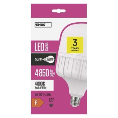 Żarówka LED Classic T140 / E27 / 44,5 W (270 W) / 4 850 lm / neutralna biel