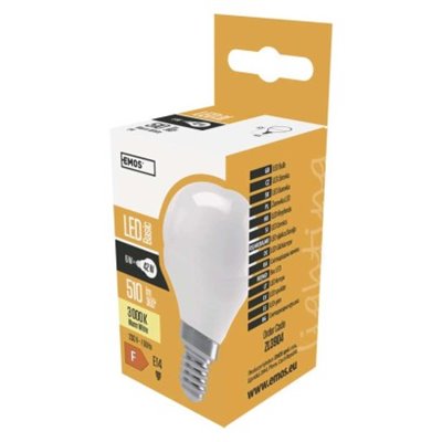 Żarówka LED Basic Mini Globe / E14 / 6 W (42 W) / 510 lm / ciepła biel