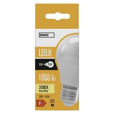 Żarówka LED Basic A60 / E27 / 11 W (75 W) / 1 055 lm / ciepła biel