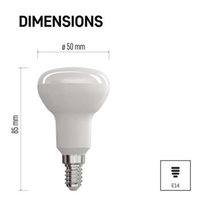 Żarówka LED Classic R50 / E14 / 4 W (39 W) / 450 lm / ciepła biel