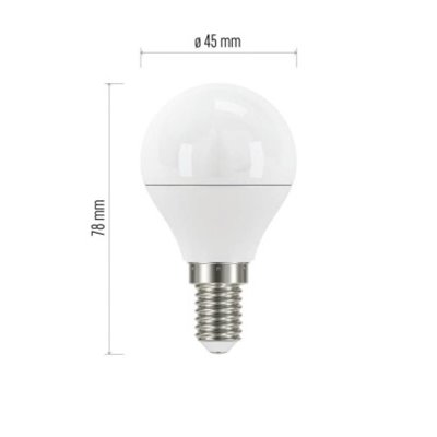 Żarówka LED Classic Mini Globe / E14 / 5 W (40 W) / 470 lm / neutralna biel