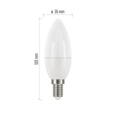 Żarówka LED Classic świeczka / E14 / 5 W (40 W) / 470 lm / neutralna biel