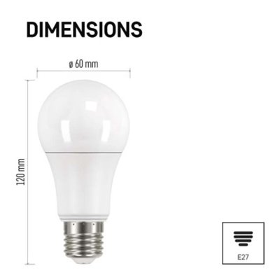 Żarówka LED Classic A60 / E27 / 10,7 W (75 W) / 1 060 lm / neutralna biel