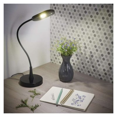 Lampa biurkowa LED black & home czarna