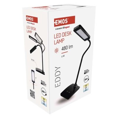 Lampa biurkowa LED EDDY czarna, WW/NW/CW