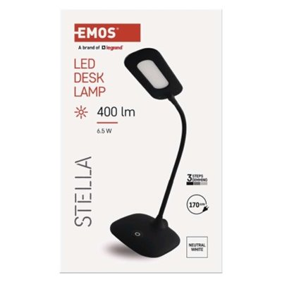 Lampa biurkowa LED STELLA czarna