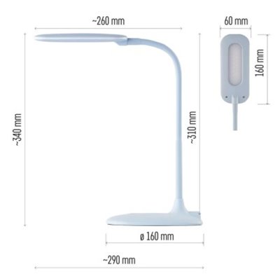 Lampa biurkowa LED STELLA niebieska