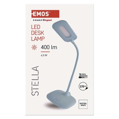 Lampa biurkowa LED STELLA niebieska