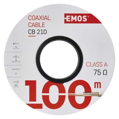 Kabel koncentryczny CB21D, 100m