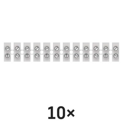 Kostka terminal block 12×4,00 mm biała