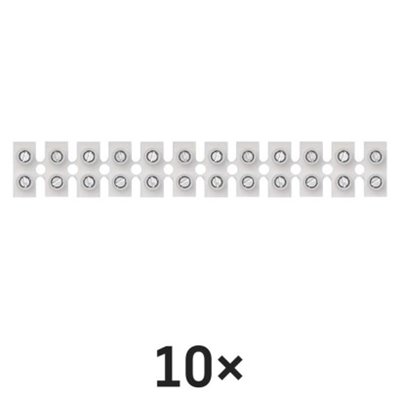 Kostka terminal block 12×16,00 mm biała