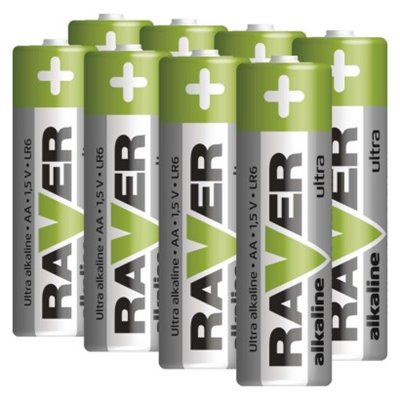 Bateria alkaliczna Raver Ultra Alkaline AA (LR6) folia 8