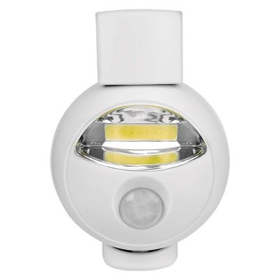 Lampka nocna 3W COB LED 3× AA, 90lm, czujnik PIR,  biała