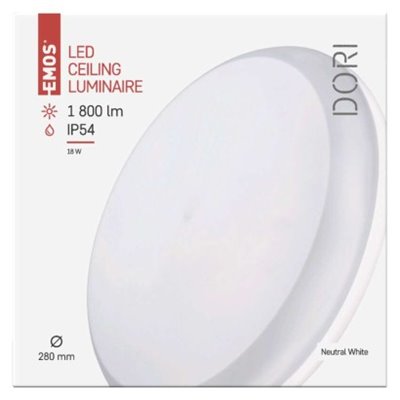 Oprawa LED okrągła DORI 18W IP54 neutralna biel