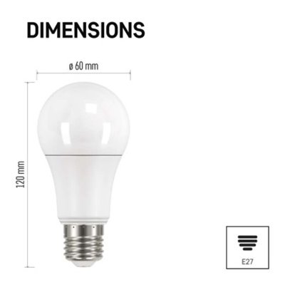 Żarówka LED Classic A60 / E27 / 13,2 W (100 W) / 1 521 lm / neutralna biel