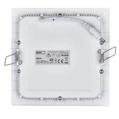 Panel LED wpuszczany kwadratowy 12.5W IP20 ciepła biel