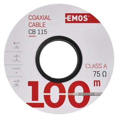 Kabel koncentryczny CB115, 100m