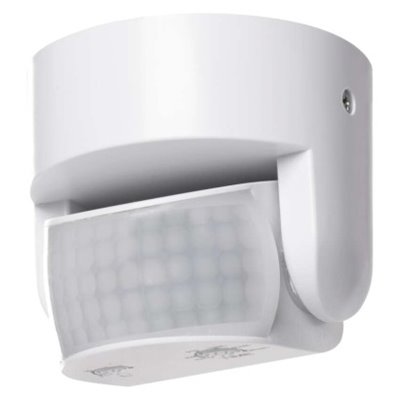 Czujnik ruchu PIR IP65 1200W biały