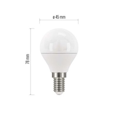 Żarówka LED Classic Mini Globe / E14 / 5 W (40 W) / 470 lm / ciepła biel