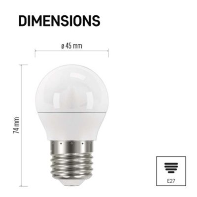 Żarówka LED Classic Mini Globe / E27 / 5 W (40 W) / 470 lm / neutralna biel