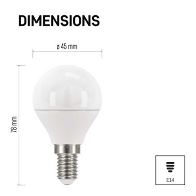 Żarówka LED Classic Mini Globe / E14 / 5 W (40 W) / 470 lm / neutralna biel