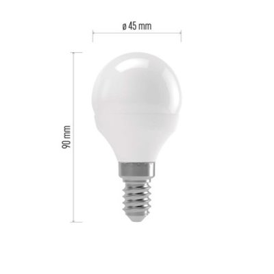 Żarówka LED Basic Mini Globe / E14 / 8,3 W (66 W) / 900 lm / neutralna biel