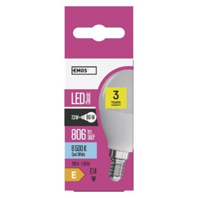 Żarówka LED Classic Mini Globe / E14 / 7,3 W (60 W) / 806 lm / zimna biel