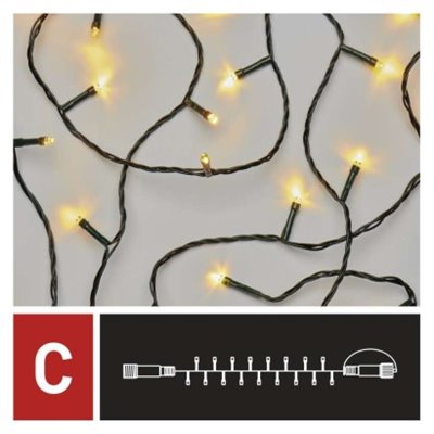 Oświetlenie łączone Standard - łańcuch 50 LED 5m ciepła biel, IP44