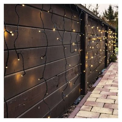 Oświetlenie łączone Standard- sople 100 LED 2,5 m ciepła biel, IP44