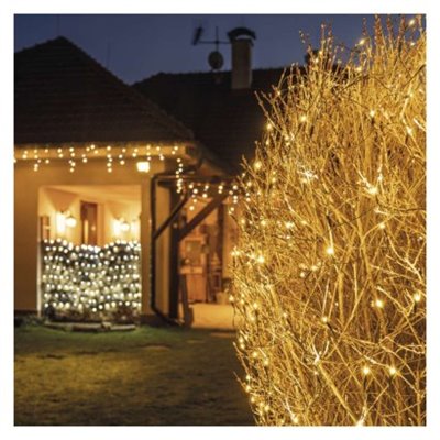 Oświetlenie łączone Standard- siatka 160 LED 1,5x2 m ciepła biel, IP44