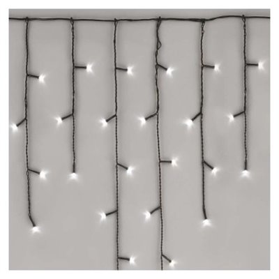 Oświetlenie łączone Standard - sople 100 LED 2,5 m zimna biel, IP44