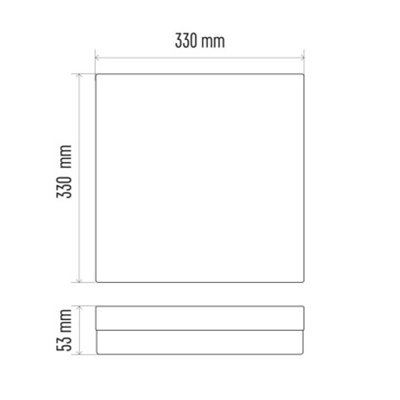 Oprawa LED kwadratowa Tori 24W IP54 neutralna biel