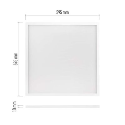 Panel LED PROXO 60×60 40W IP20 UGR, CRI95 neutralna biel