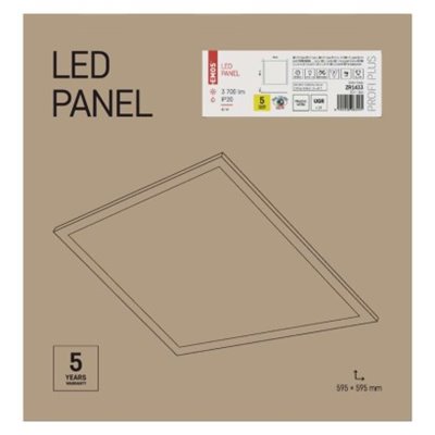 Panel LED PROXO 60×60 40W IP20 UGR, CRI95 neutralna biel