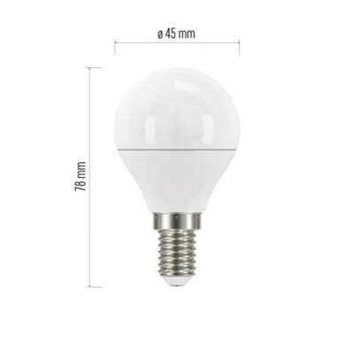 Żarówka LED True Light Mini Globe / E14 / 4,2 W (40 W) / 470 lm / ciepła biel