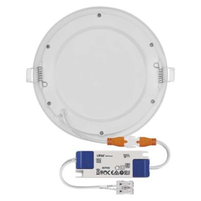 Panel LED wpuszczany NEXXO, okrągły, biały, 12W, ciepła biel