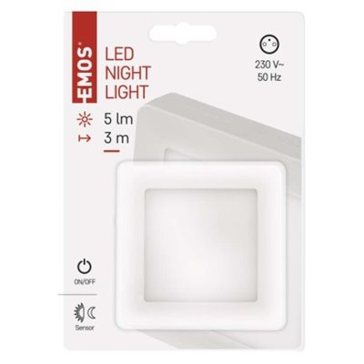 Lampka nocna LED do gniazdka 230 V z czujnikiem