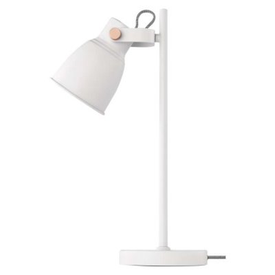 Lampa biurkowa E27 JULIAN 46 cm biała