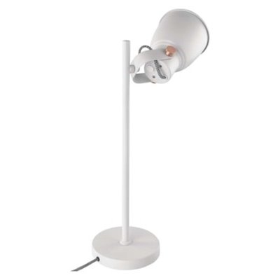 Lampa biurkowa E27 JULIAN 46 cm biała