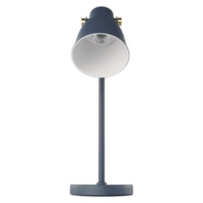 Lampa biurkowa E27 JULIAN 46 cm niebieska