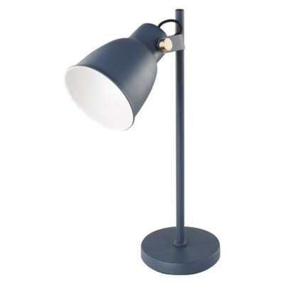 Lampa biurkowa E27 JULIAN 46 cm niebieska