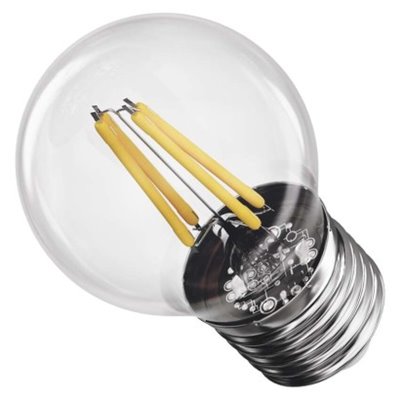 Żarówka LED Filament Mini Globe / E27 / 6 W (60 W) / 810 lm / ciepła biel